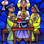 Supper at Emmaus by He Qi